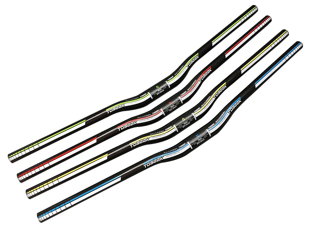 Toseek-2018-Bicycle-Carbon-Handlebar-3K-Swallow-shaped-Handlebar-Cycling-MTB-Riser-Handlebars-31-8mm-4