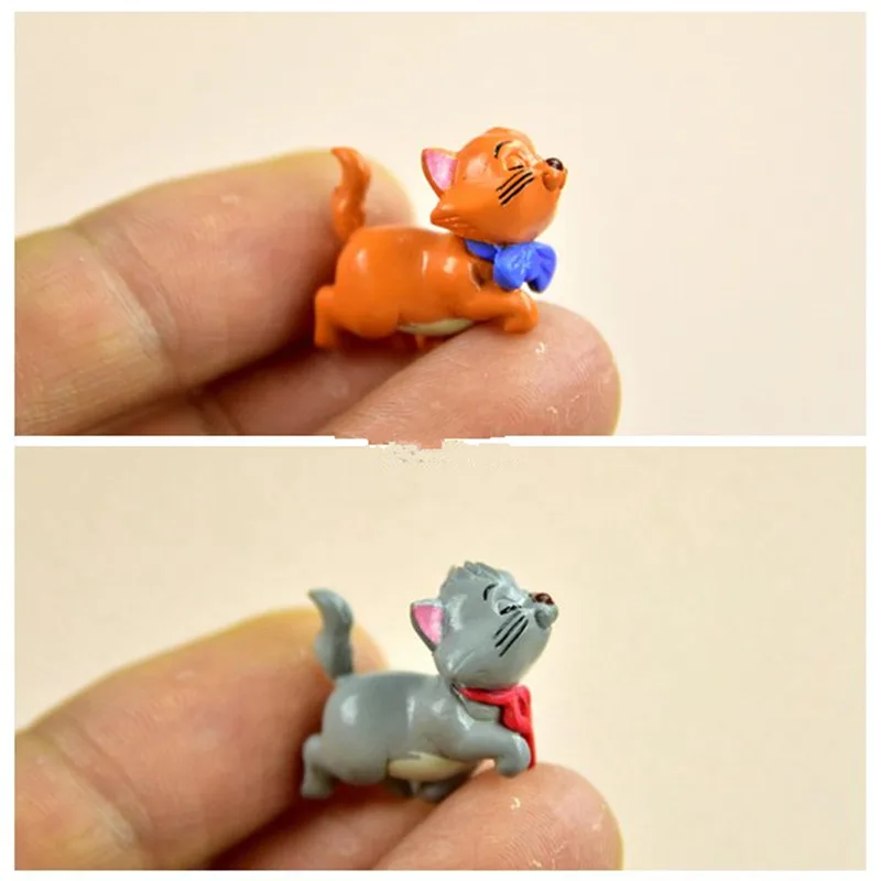 

60piece/lot 2.5cm cute walking Marie Cat very small figure toys marie cat diy figure toys