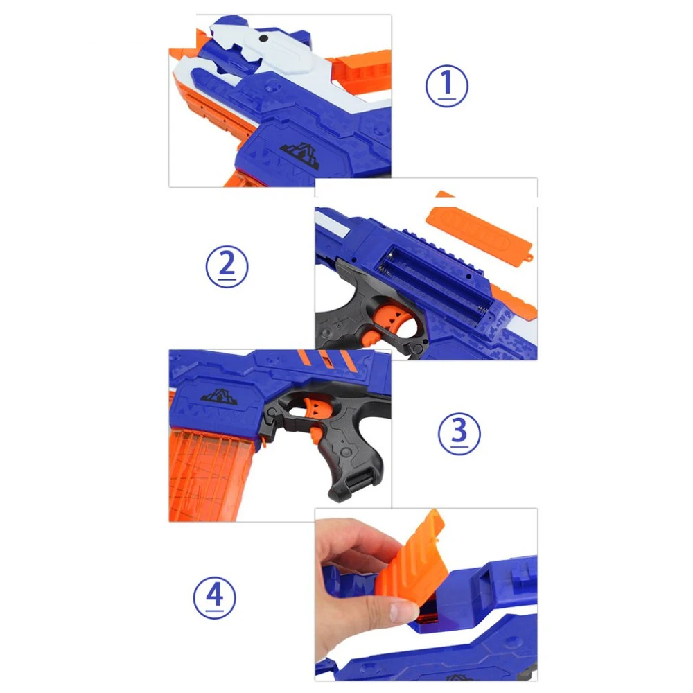 Electric Burst of Soft Bullet Rifle Gun Toy for Kids Outdoor Shooting Game
