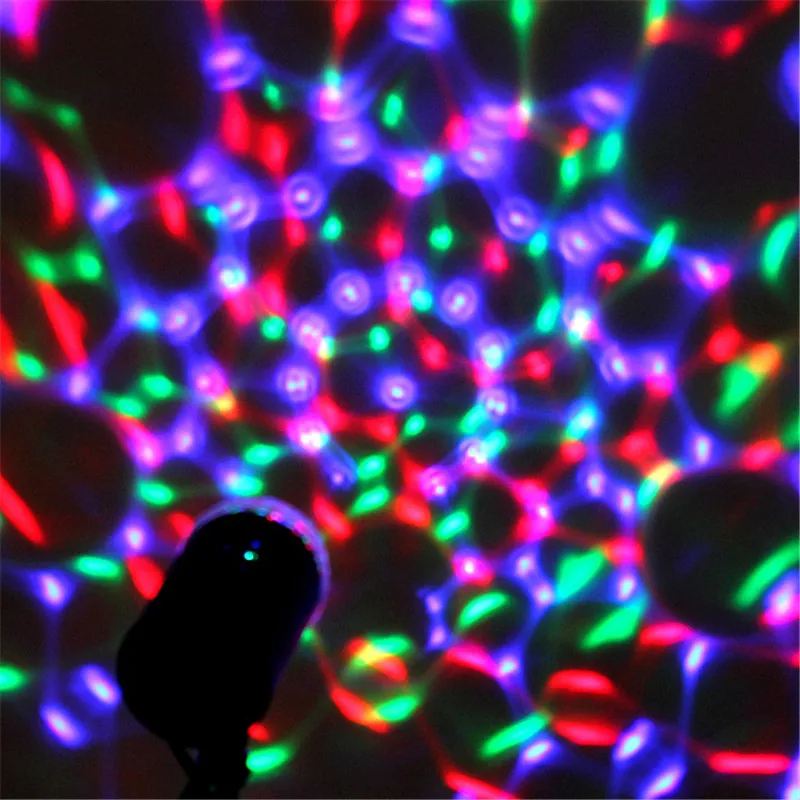 ЕС/США Plug RGB 3 Вт кристалл магический шар лазерное сценическое освещение для вечерние диско DJ Бар лампы освещение шоу