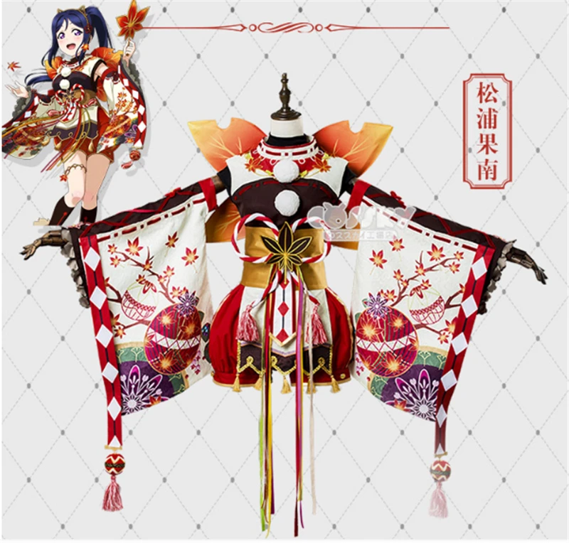 Аниме Love Live Sunshine Ruby kanan Dia Aqours Red Autumal Leaves серия все члены Пробуждение кимоно