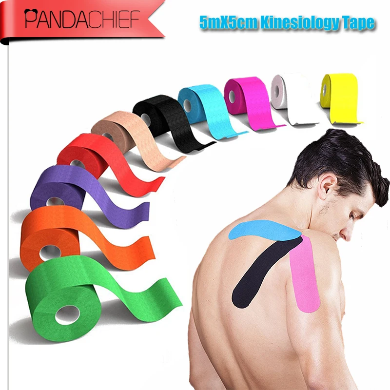 Top Quality 1PC 5cmX5m Elastic Cotton Roll Adhesive kinesiology tape