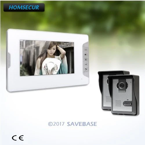

HOMSECUR 7inch Wired Video Door Intercom System with IR Night Vision for Home Security
