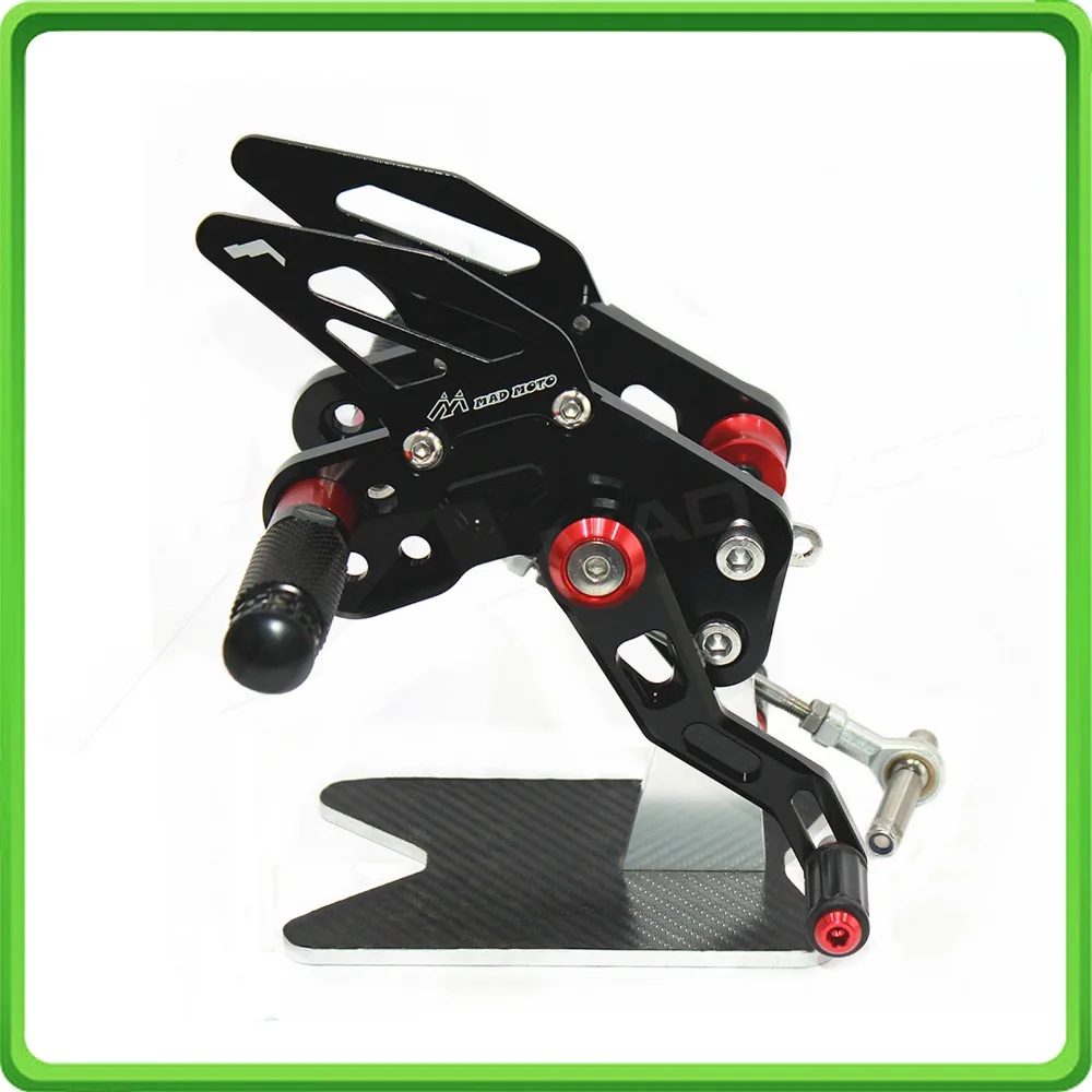 Motorcycle CNC Aluminium Adjustable Rider Rear Sets Rearset Footrest