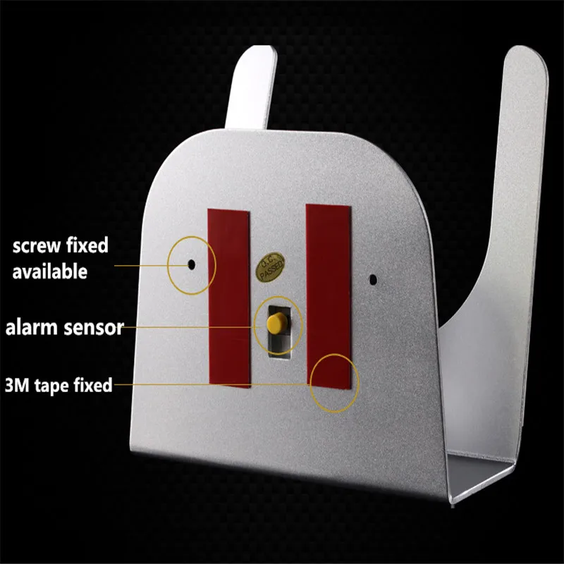 silver aluminum mini small tablet charging alarms display support with remote control function