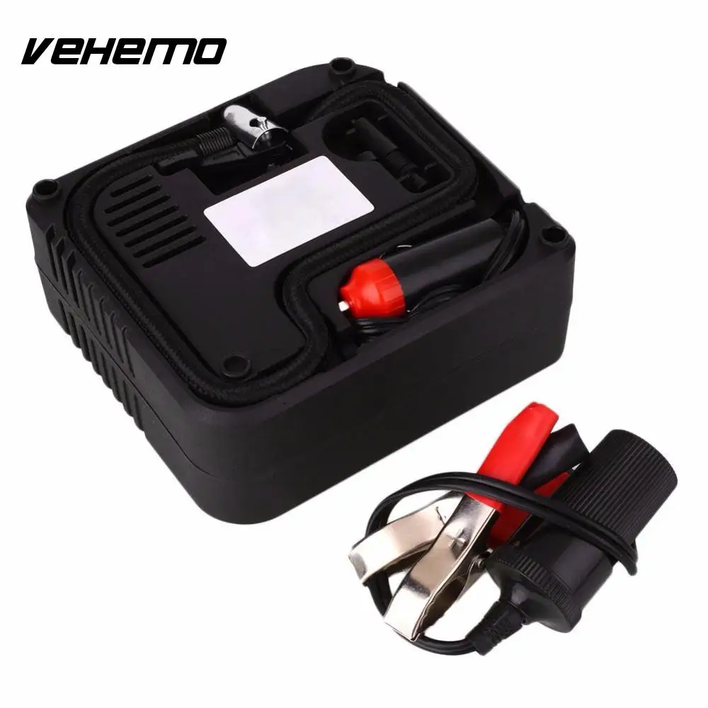 

Vehemo 12v Car Motorcycle Motor Accessories Compact Mini Tyre Air Compressor Inflator Pump RAC