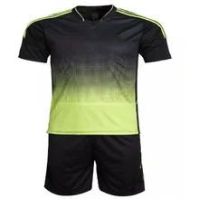 Мужские с коротким рукавом футбольные костюмы градиент футбольная команда тренировочный костюм дышащий футбол трикотаж форма