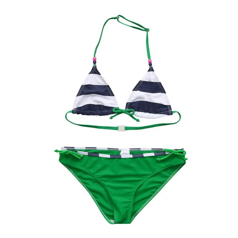 

ARLONEET Baby Swimwear Ruched Girls Bow Striped Swimwear Bathing Bikini Set Outfits Swimsuit Drop Shipping 4 to 8 Years 30S611