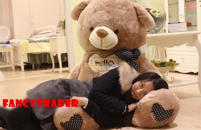 Fancytrader 49'' 125cm Giant Stuffed Plush Cute Hello Teddy Bear, Valentine's Day Gift Free Shipping FT90547 (7)