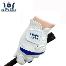 PLAYEAGLE дышащая мягкая левая рука перчатки для гольфа, дышащие анти-скольжение нано левая рука открытый спортивные перчатки для мужчин