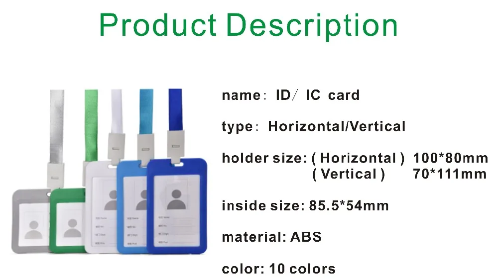 1pc Credit Card Holders Women Men Bank Card Neck Strap Card Bus ID holder students kids Identity badge with lanyard (22)