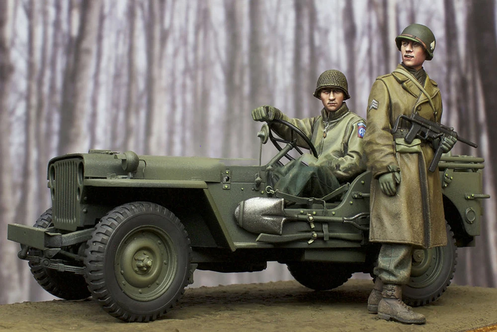 

1/35 Scale Resin Figure US Jeep Crew no jeep