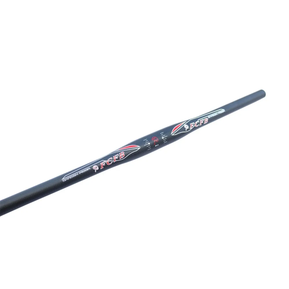 

FCFB FW 3K flat handelbar moutain handlebar matt bar+glossy Sticker 31.8*620/660/700MM Extreme sports