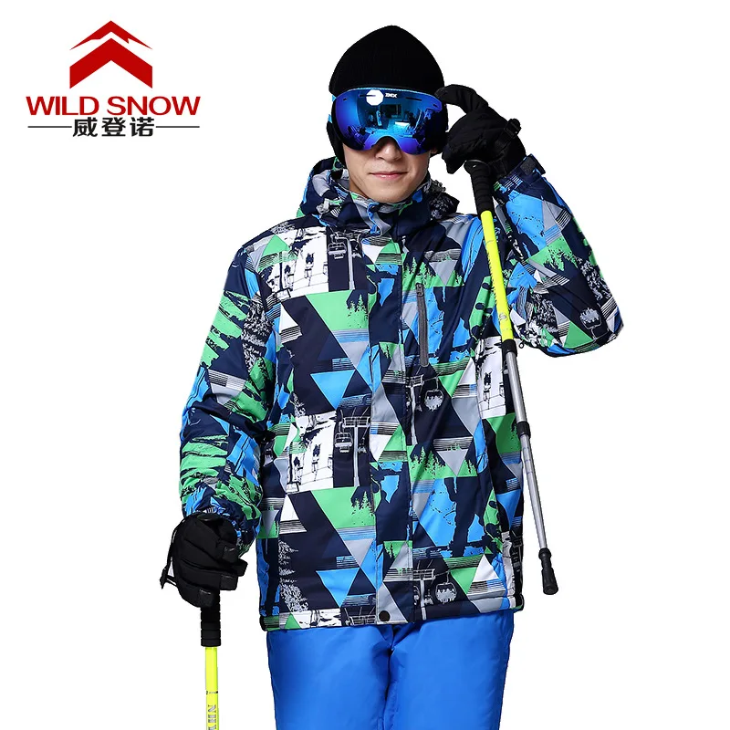 

2018 New Outdoor Male Sports Clothing Korean Version Snow Jacket Waterproof Windproof Breathable And Warm Ski Jackets For Men