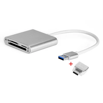 

1 Set Type C/USB 3.0 OTG High Speed CF SD Micro SD Card Reader For PC Laptop Android High Speed