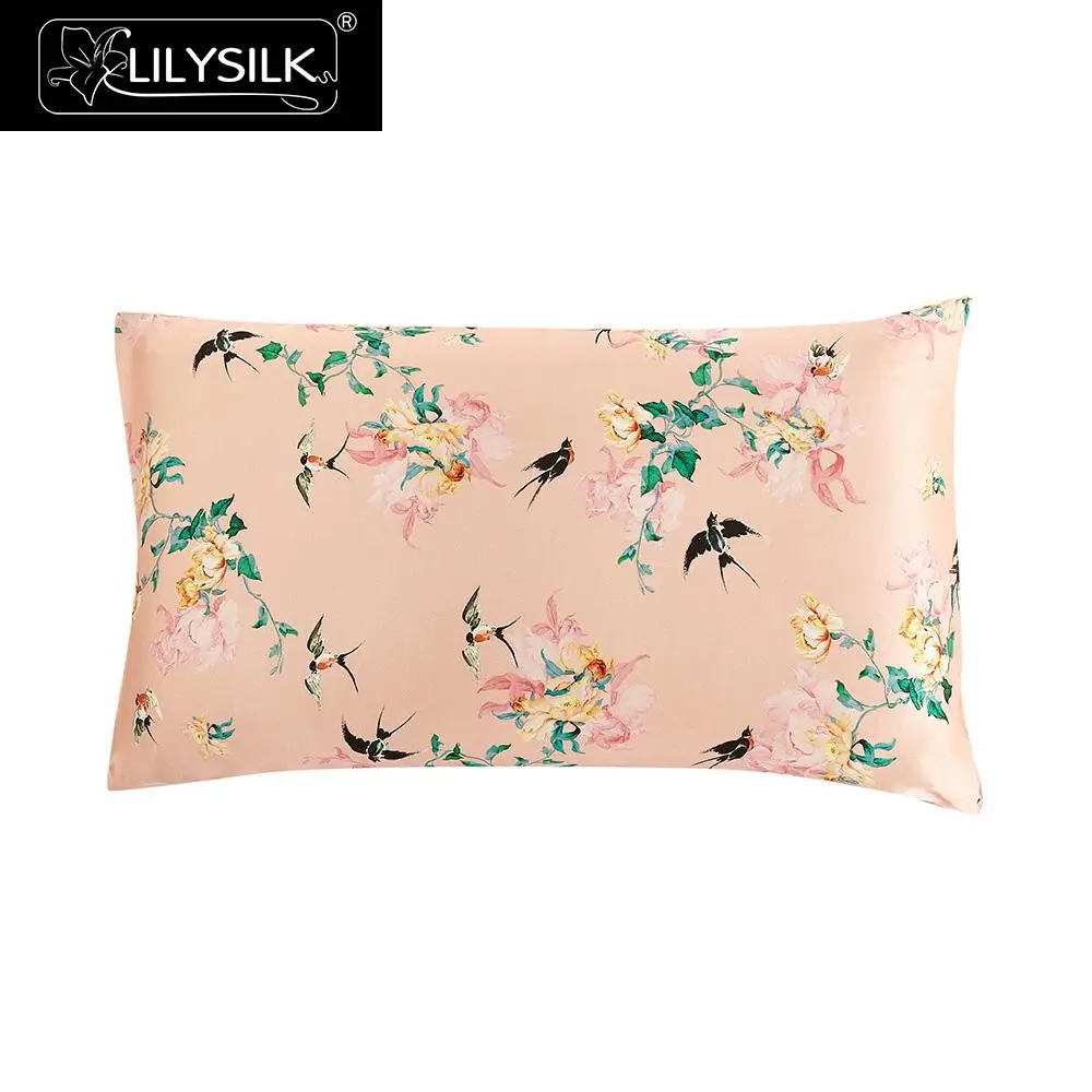 Lilysilk 16 Momme Silk Pillowcase Hidden zipper Terse closure 100 Pure