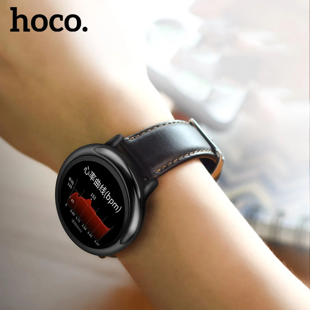 Ремешок из натуральной кожи HOCO для Amazfit Pace Stratos 2s совместимый с 1/2/2S|Ремешки часов| |