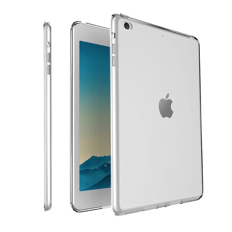 

For Apple iPad Mini 1 2 3 Case, Silicone Scratch-Resistant Slim Clear Cover for iPad Cases Mini 2 3 Cases Crystal Cover Soft
