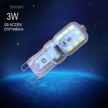 

3w 20pcs/lot G9 Led Lamp 230V Led Bulbs Silicone Light Replace Halogen Spotlight Chandelier Home Lighting
