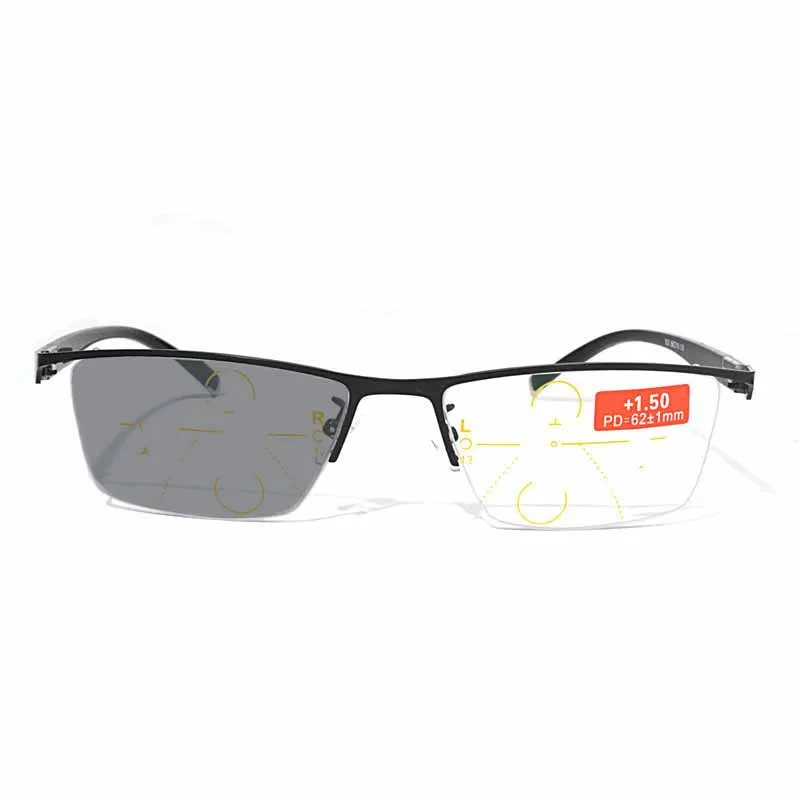 

Men Transition Sun Photochromic adjustable vision With Multifocal Diopter Progressive glasses lentes de lectura with box FML