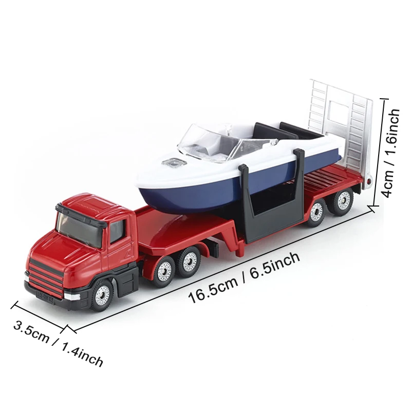 SIKU прицепы игрушечный гоночный катер модель грузовика сплава транспортного средства корабль грузовики игрушечные лошадки для детей подарок на День Рожде