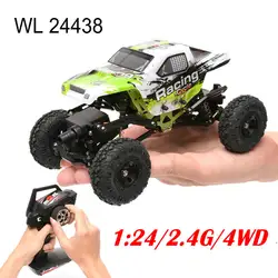 Новое поступление WL Игрушечные лошадки 1/24 RC гоночный автомобиль Весы 4WD внедорожных Дистанционное управление скалолазание автомобиль