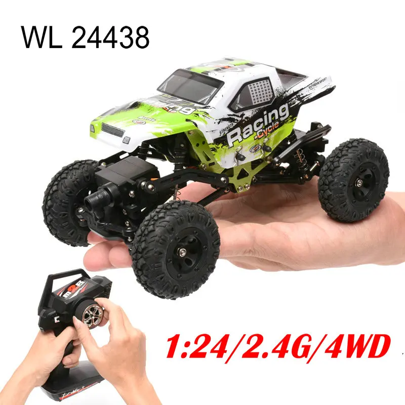 New Arrival Wltoys 1 24 RC Racing font b Car b font Scale 4WD Off road