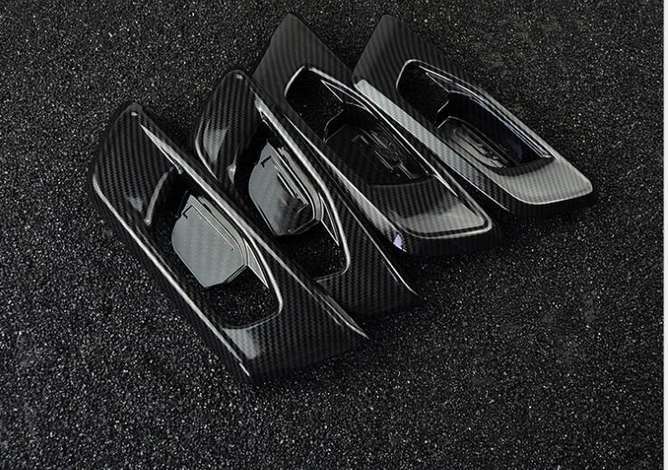 

Inner Door Bowl Decoration Carbon Fiber Interior Brightness Patch 2017 2018 FOR Honda CRV cr-v