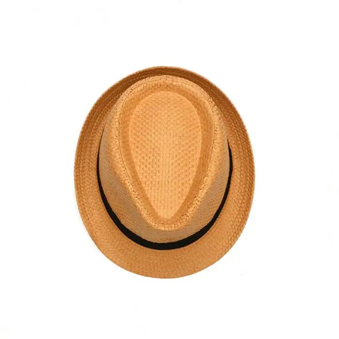 Новая мужская женская соломенная шляпа ручной работы дышащая Повседневная пляжная кепка для лета DO99