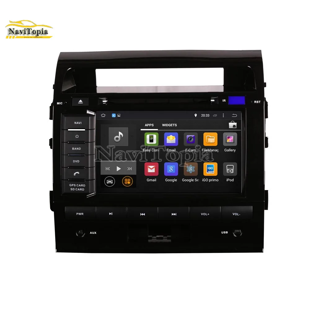 Sale NAVITOPIA 4G RAM 64G ROM PX6 Six Core Android 9.0 Car DVD Player GPS Navigation for Toyota Land Cruiser LC200 2004 2005 2006- 3