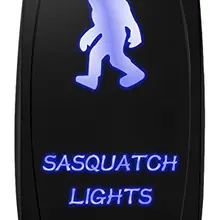 Лазерный включения-выключения кулисный переключатель с перемычка, 5 Pin, 20 А, 12 В, светодиодный свет, снежный свет, синий