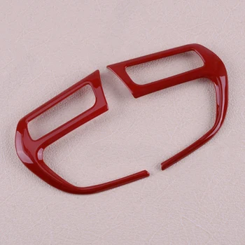 

CITALL Red ABS Car Auto Interior Steering Wheel Button Molding Decoration Cover Trim Sticker Fit For Jeep Compass Renegade 2017