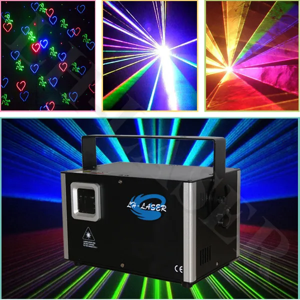 Музыка звук активный ILDA 3500 МВт RGB Анимация Фейерверк лазерный свет для dj
