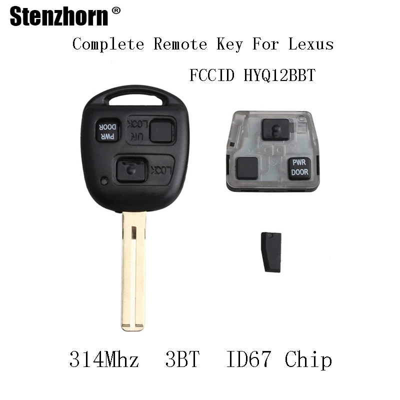 

QWMEND 314Mhz Car Remote key Fob For Lexus RX330 2004 2005 2006 For Lexus RX350 2007 2008 2009 ID67 Chip Original keys