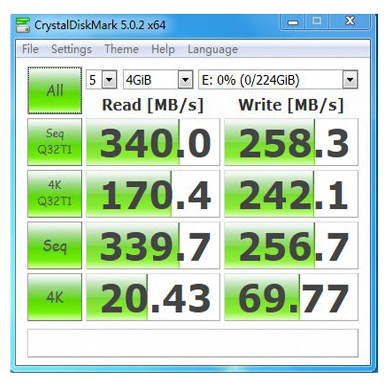 2.5 SSD 240GB speed