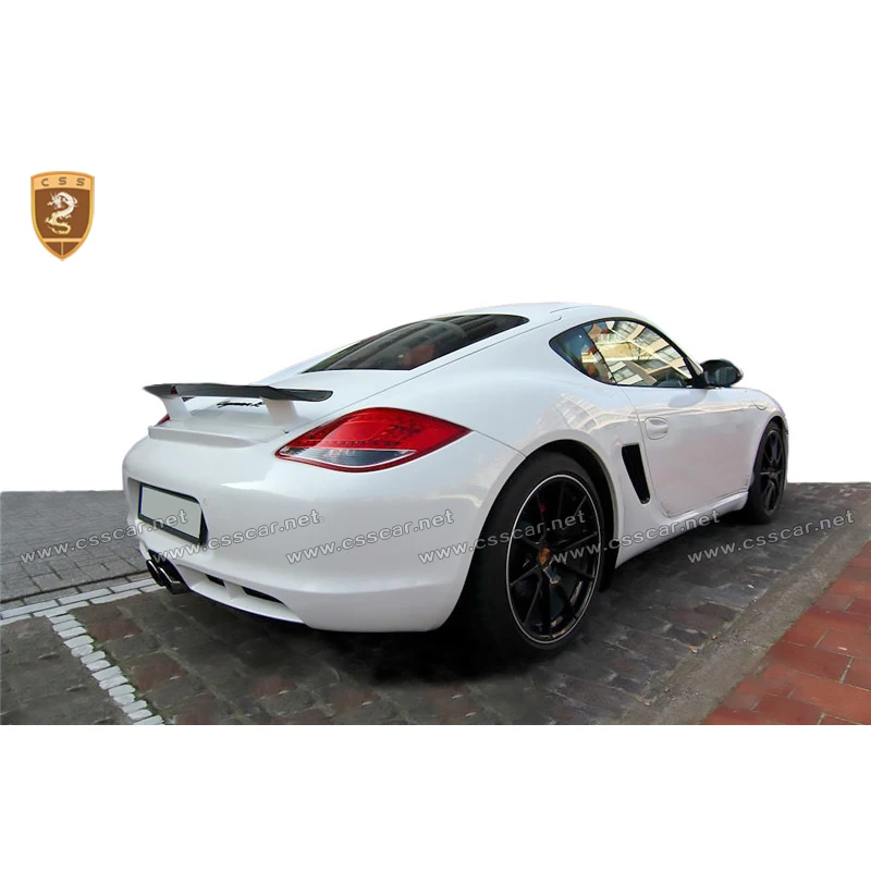 Спойлер для porsche cayman 987 высококачественный задний спойлер из углеродного волокна