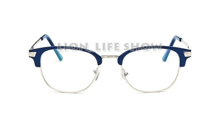 Yuri On Ice Katsuki Yuuri Gold Blue Half Frame Silver Glasses Cosplay Accessory with Lens Prop image 3