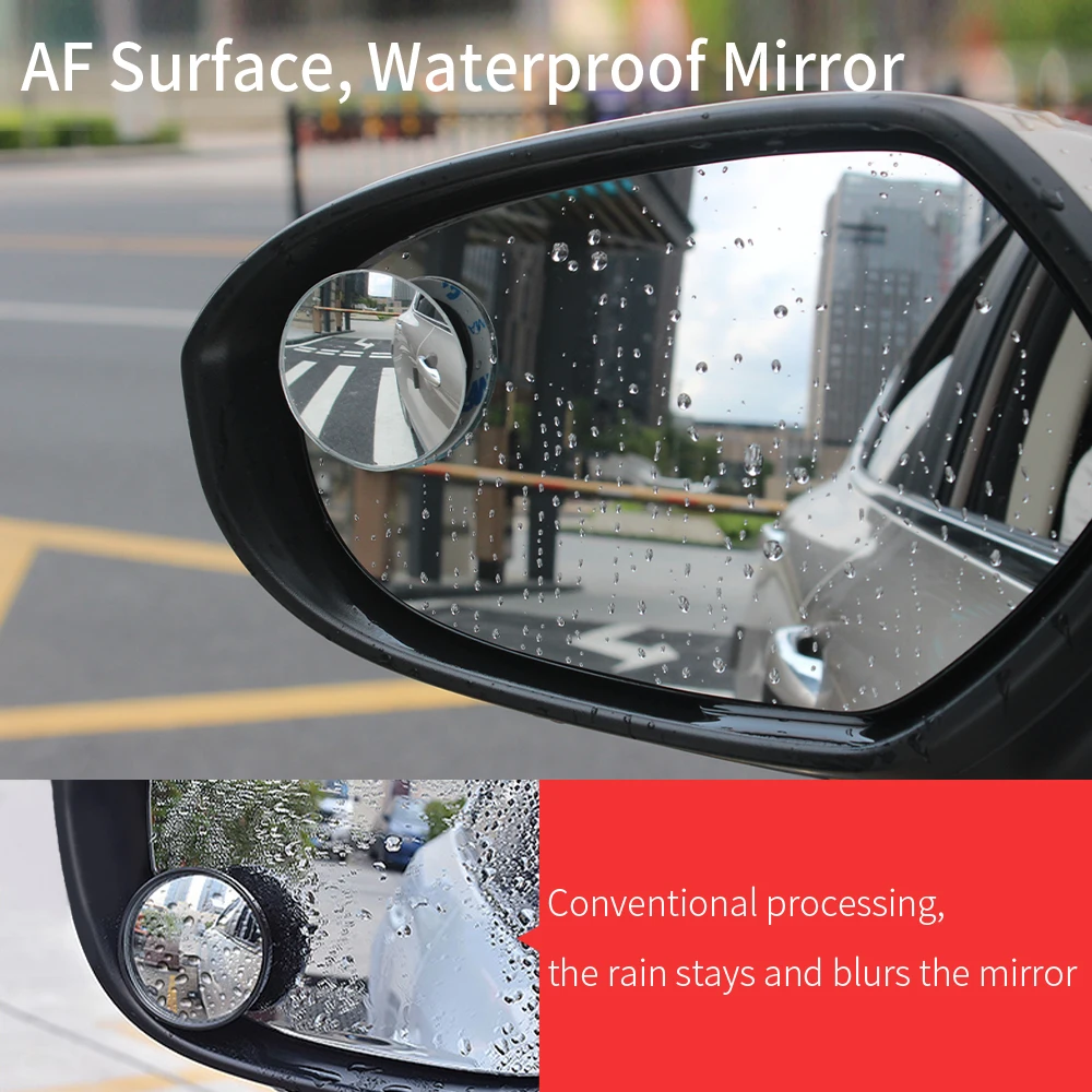 Essager 2 шт Автомобильный держатель HD зеркало заднего вида для автомобиля авто зеркало заднего вида 360 градусов широкоугольное безрамочное зеркало
