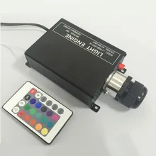 16 Вт RGB светодиодный волоконно-оптический Звездный потолочный светильник драйвер двигателя+ 24 клавиши ИК пульт дистанционного управления