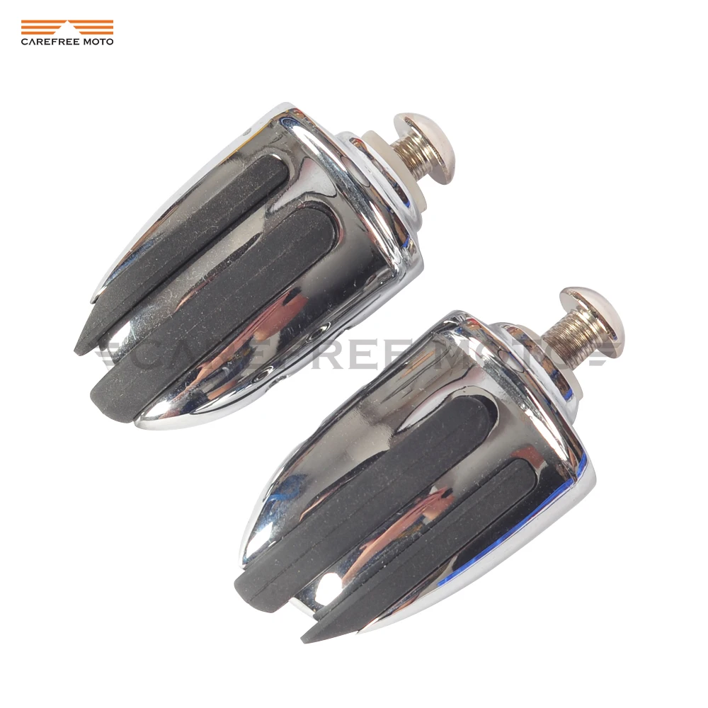 

1 Pair Chrome Aluminum Motorcycle Shifter Peg Moto Bolt Shift Lever Pegs Case for Harley Softail Dyna Night Train Bad Boy