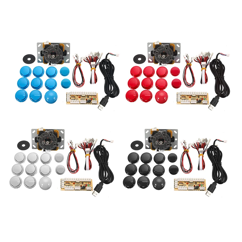 8 X 30mm Arcade DIY Kits Part Action Buttons For PC Controller Computer Games