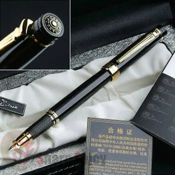 

PICASSO 917 FOUNTAIN PEN GLOSS BLACK AND GOLDEN MEDIUM NIB NEW