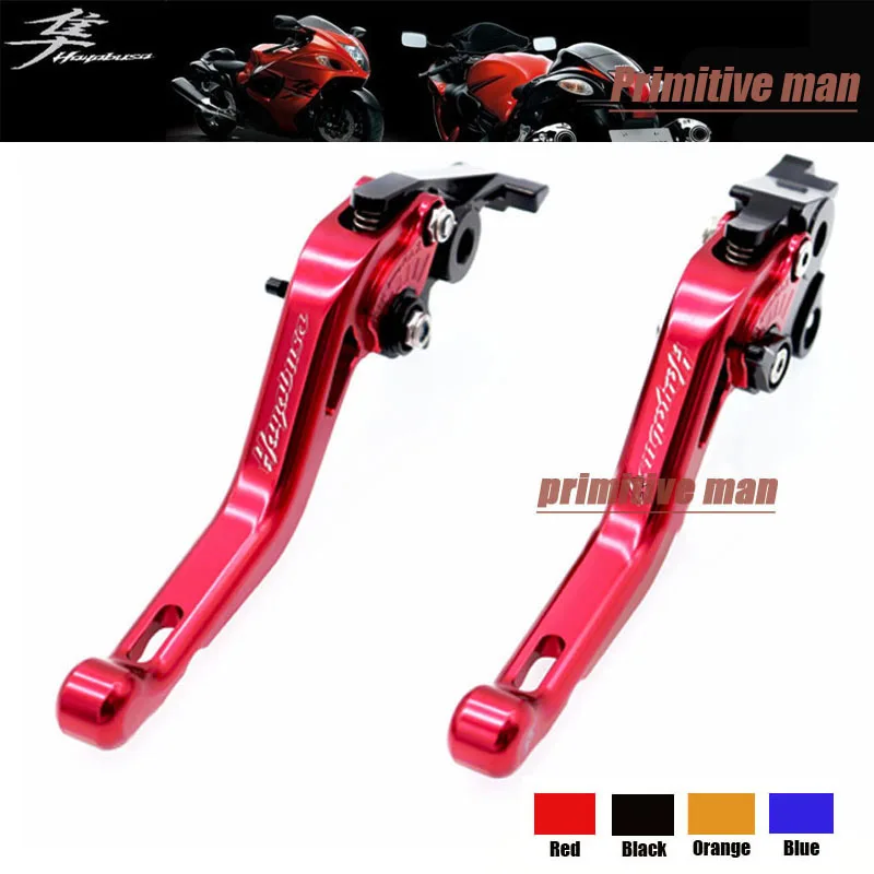 

LOGO HAYABUSA For SUZUKI GSX1300R GSX 1300R HAYABUSA 2008-2015 Short Brake Clutch Levers Red