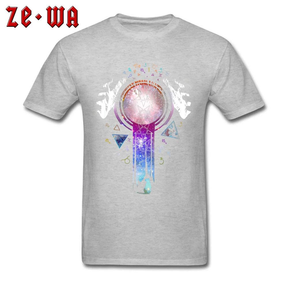 Normal Camisa Crewneck T-Shirt Summer Fall Tees Short Sleeve for Men New Design 100% Cotton Europe T Shirt Free Shipping Colourfull magic hands on crystal ball wizard and witch art grey