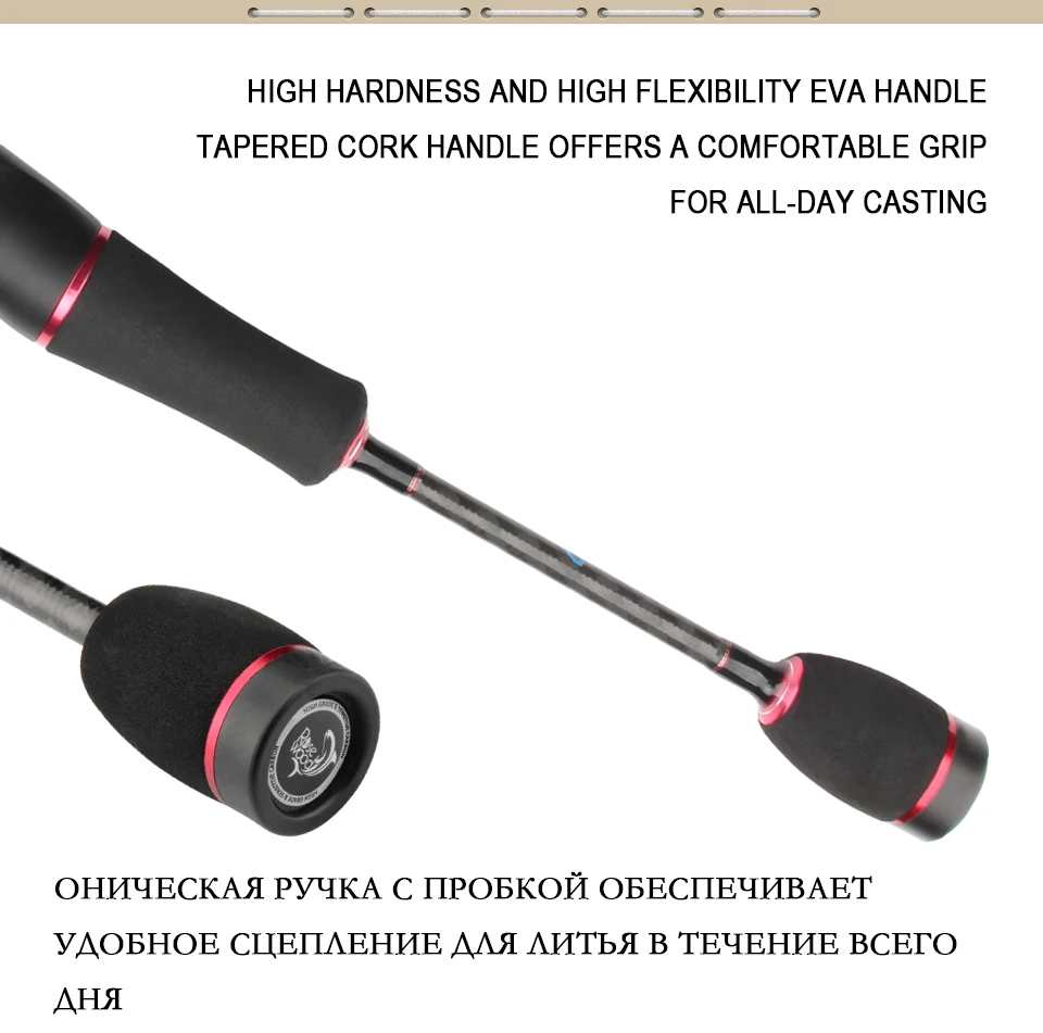 New 1.8m Fast Action Ultra Light Rod Trout Area Spinning Casting 0.8-5g 0.5-4g Lure Weight Canne Peche Carbon Pole Fishing Cane  (7)