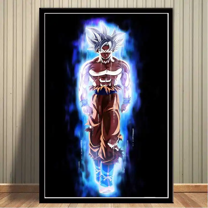 Remote Control Led Canvas Wall Decorative Dragon Ball Super Goku