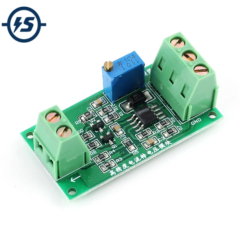 

4-20mA to 0-5V Current to Voltage Converter Signal Conversion Module I/V Converter Analog Output Board 2.5V/5V/3.3V/10V/15V