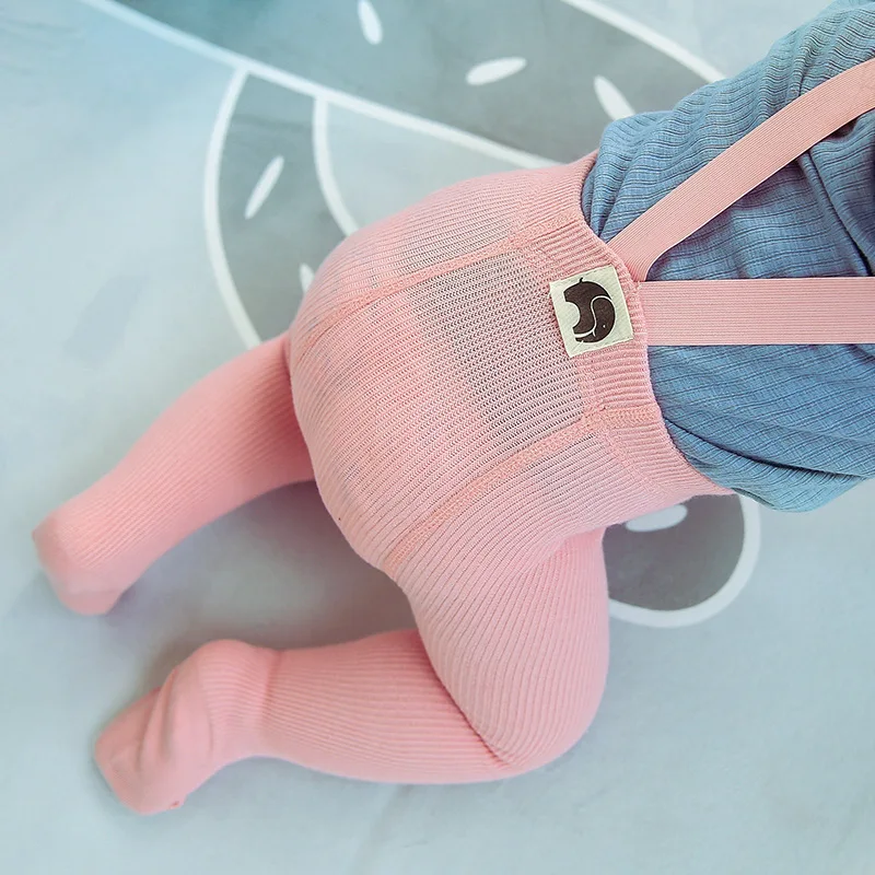

Child Cotton Knit Pantyhose Tights Stockings Baby Newborn High Waist Nursing Navel Strap Pants Trousers Clothes for Infant 0-3 Y