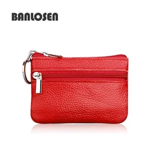 Женские кошельки из натуральной кожи, мини кошелек для монет, кошелек на молнии, сумка для ключей