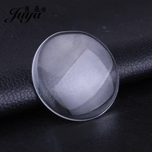 Juya 14/18/20/25/30/41 мм круглая плоская задняя часть прозрачный Стекло кабошон для DIY шарма Цепочки и ожерелья ювелирных изделий Ремесла поставщиков